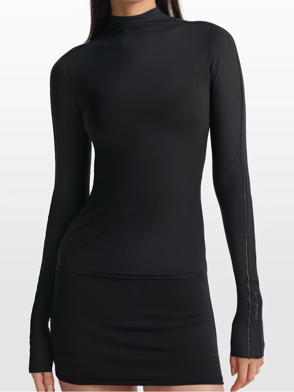 Nike Skims Mockneck Long Sleeve Top SZ S NWT